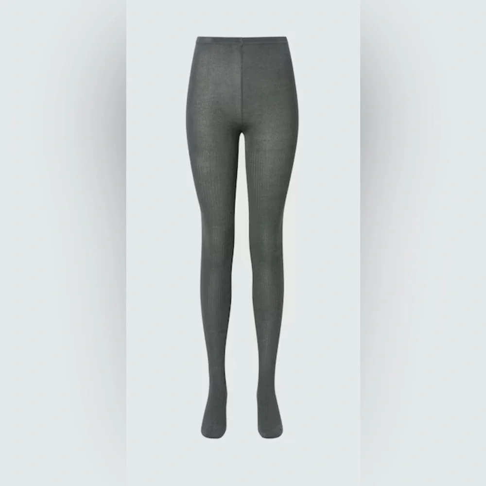 Uniqlo HEATTECH Dark Grey Knitted Tights L